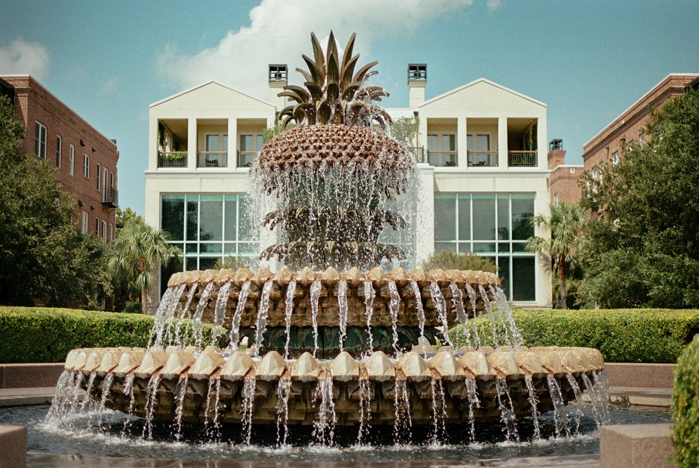 The Pineapple Fountain at Waterfront Park in Charleston